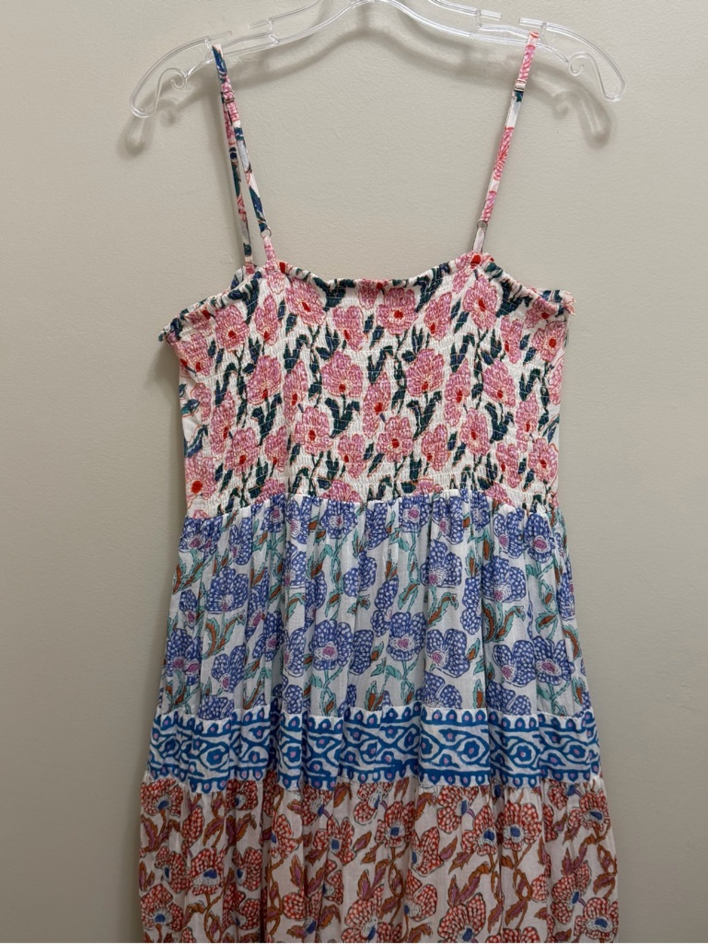 Oliphant Tuckernuck Lucia Tiered Maxi Sun Dress Floral Multi Size M - Picture 6 of 10